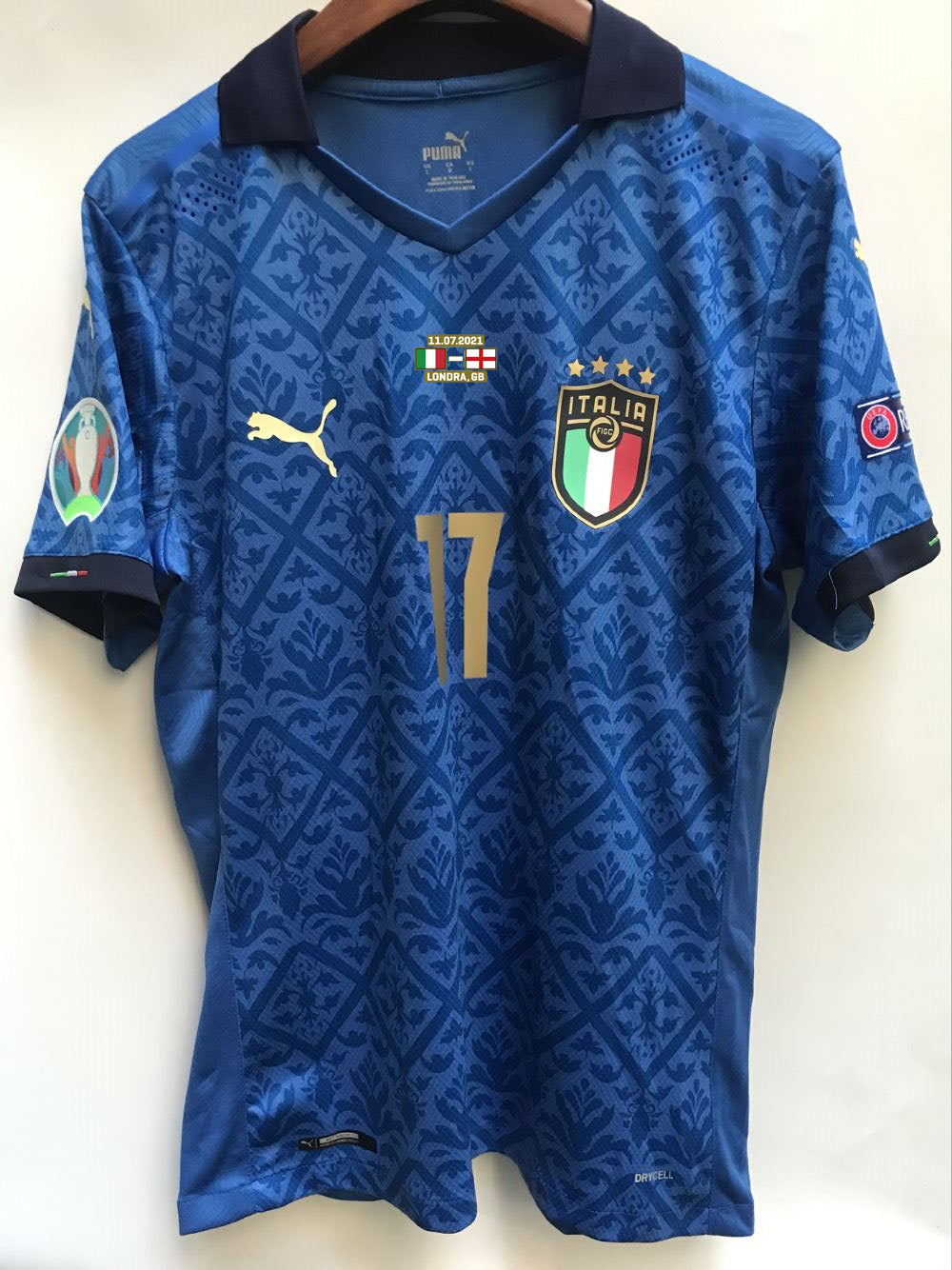 Camisa Seleção Itália "Euro Final" 20/21 (Versão Jogador) | EDIÇÃO ESPECIAL