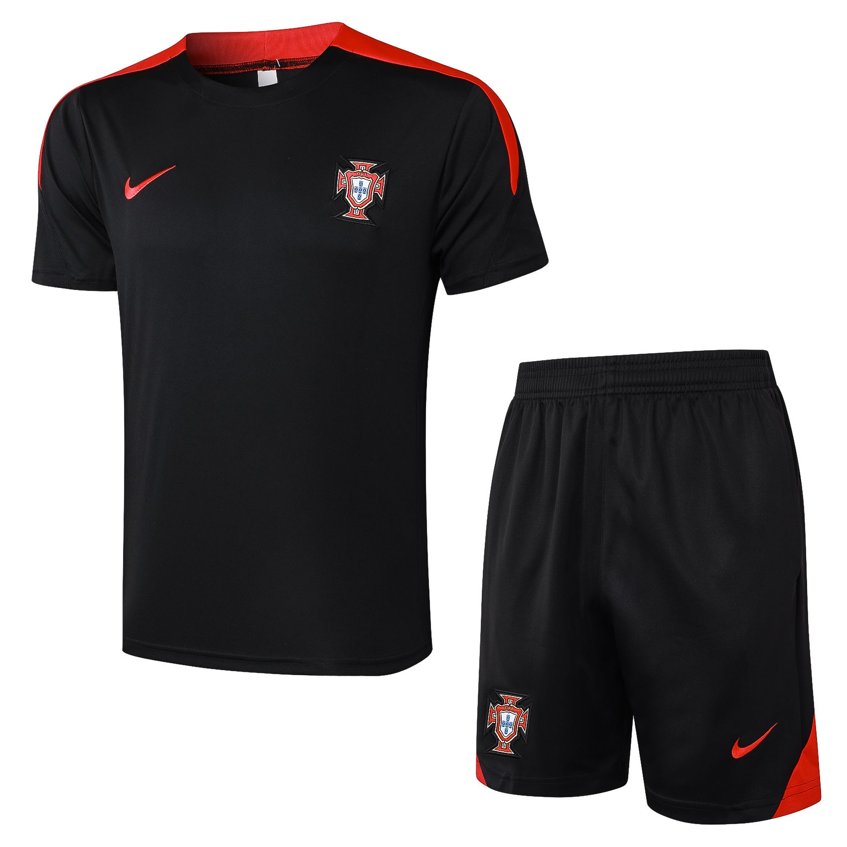 Kit Pre-Treino Seleção Portugal Conjunto Adulto/Infantil (Versão Torcedor)