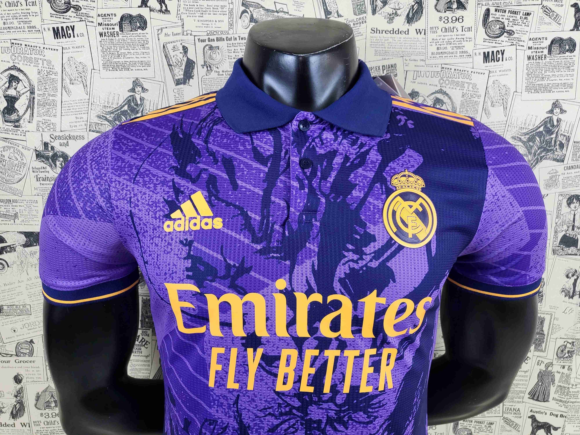 Camisa Real Madrid "Roxo Dragon Edition" 23/24 (Versão Jogador) | EDIÇÃO ESPECIAL