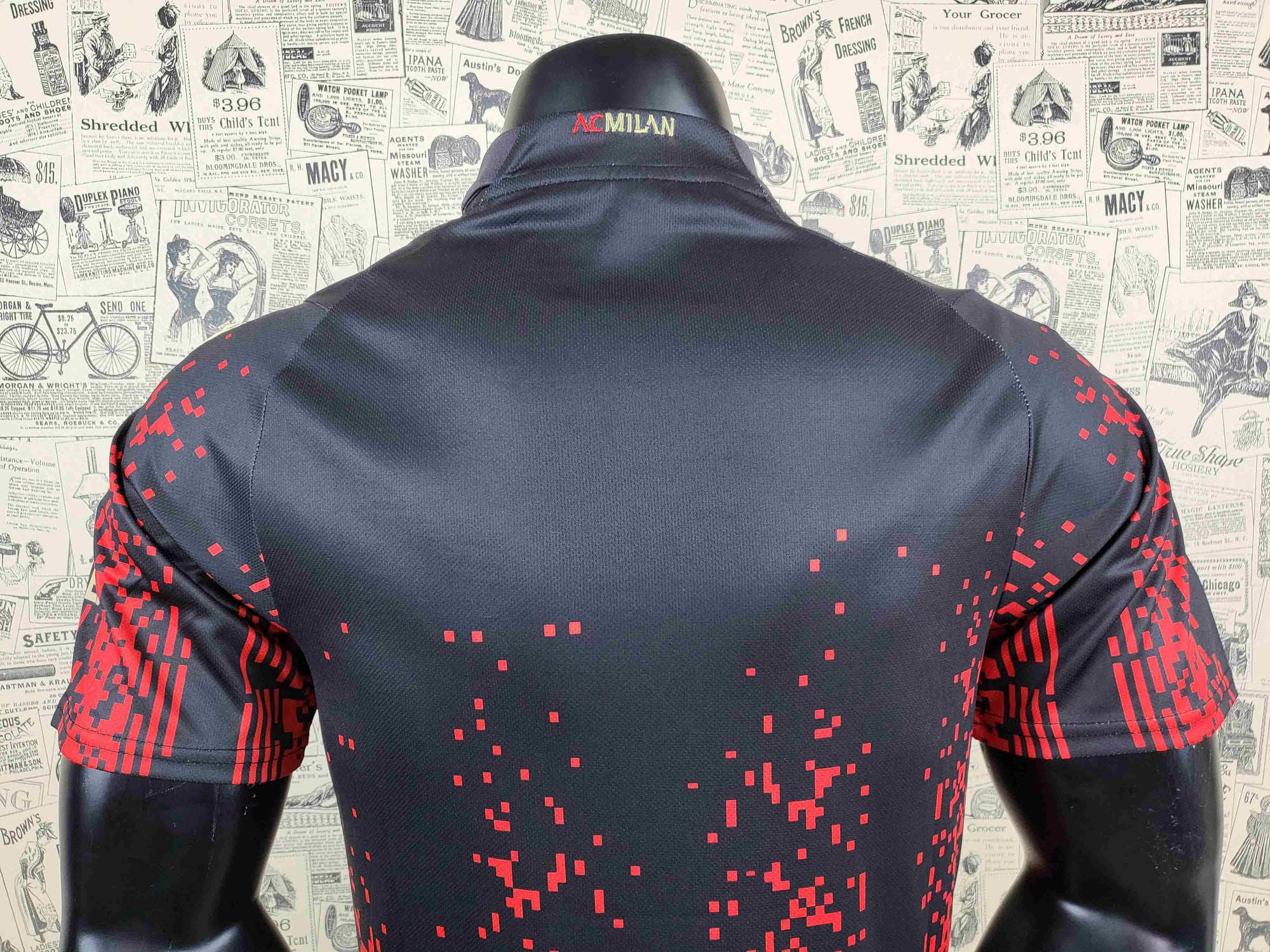 Camisa AC Milan "Red Pixels" 23/24 (Versão Torcedor) | EDIÇÃO ESPECIAL