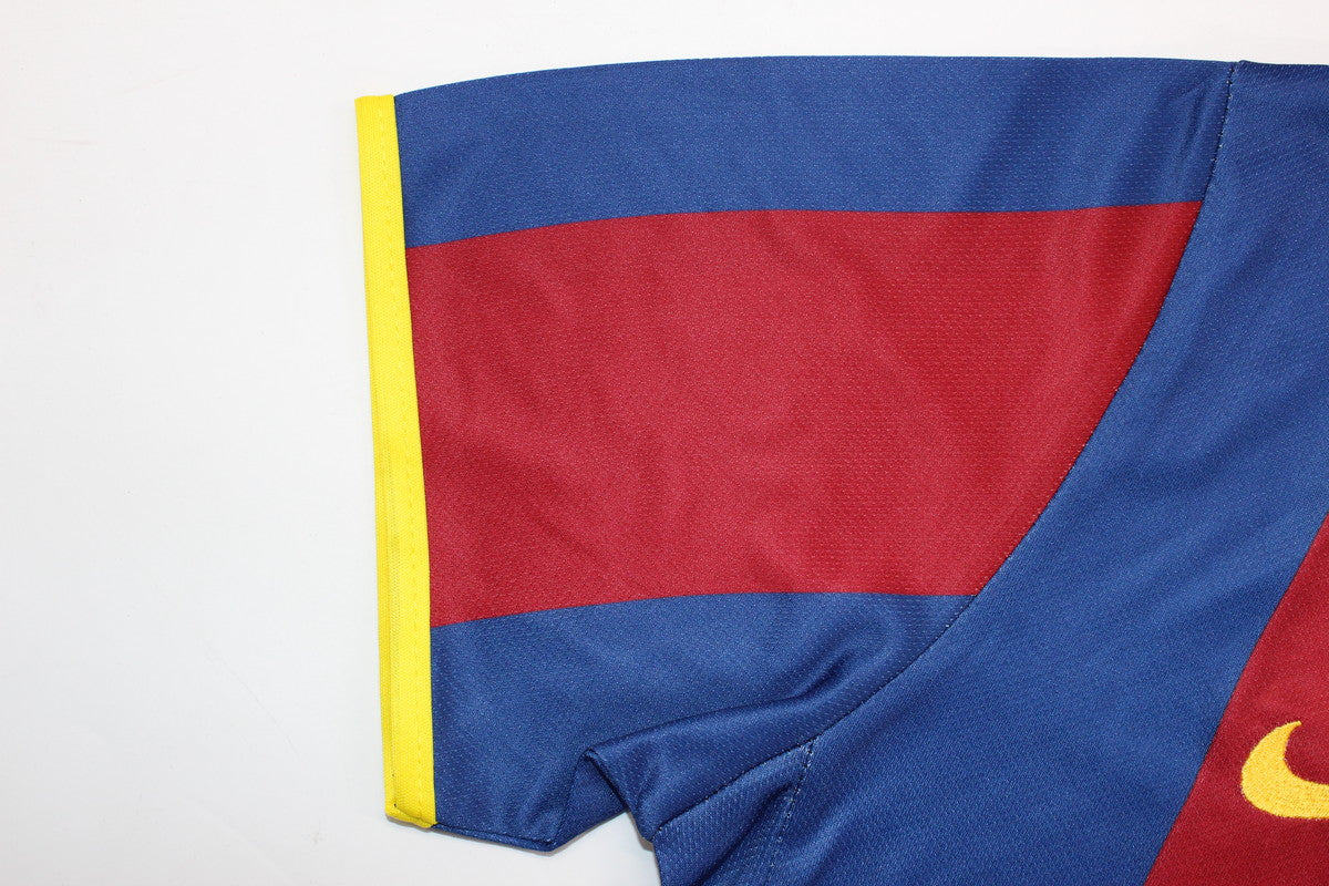 Kit Barcelona Home Conjunto Infantil 10/11 (Versão Retrô)