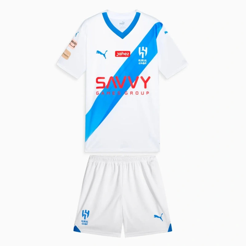 Kit Al Hilal Away 23/24 Conjunto Infantil (Versão Torcedor)