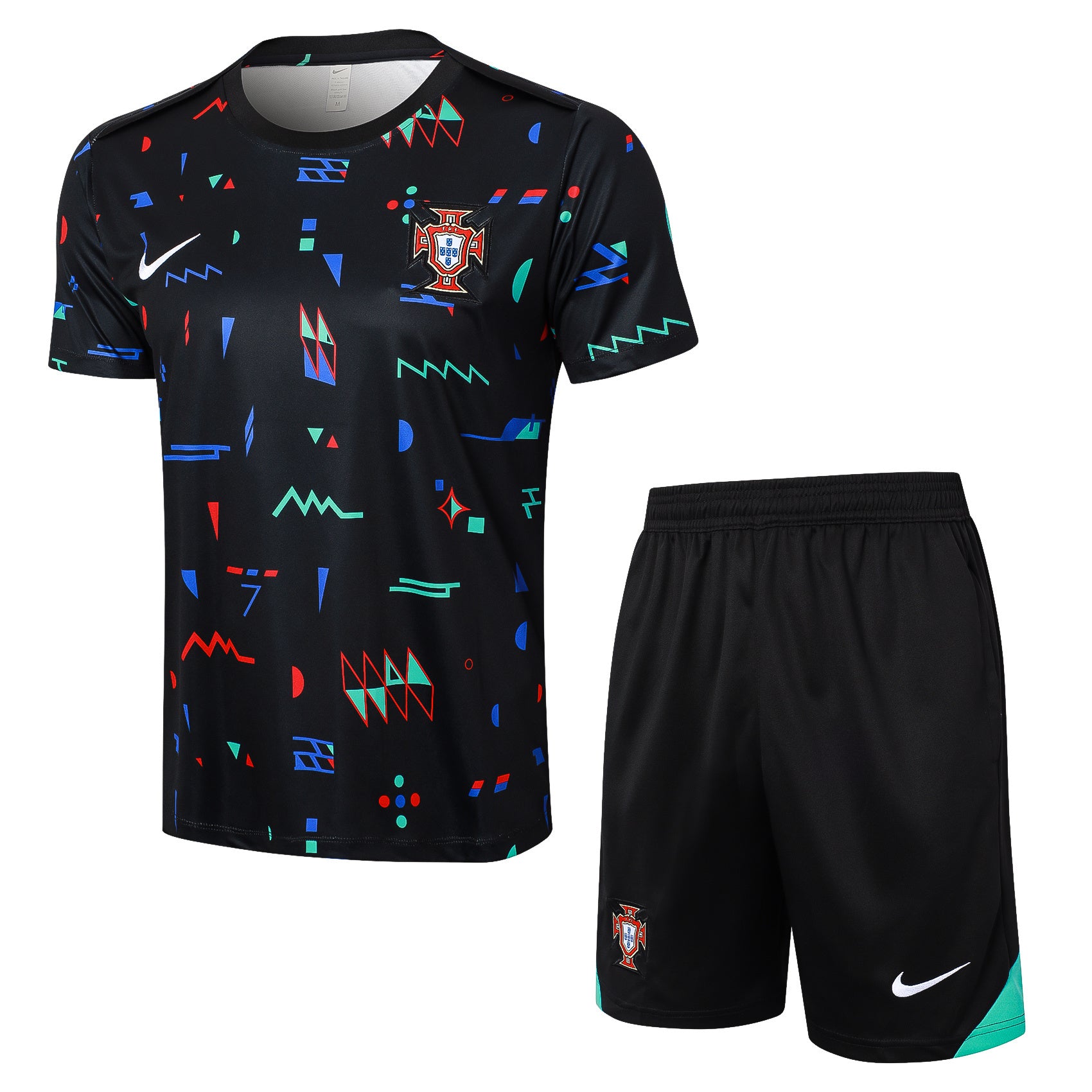 Kit Pre-Treino Seleção Portugal Conjunto Adulto/Infantil (Versão Torcedor)