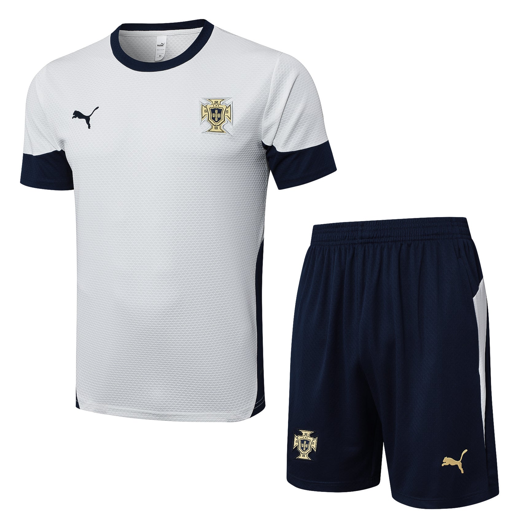 Kit Pre-Treino Seleção Portugal Conjunto Adulto/Infantil (Versão Torcedor)
