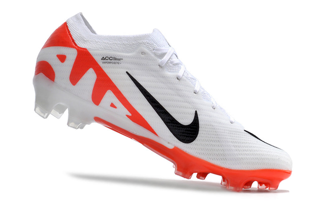 Nike Air Zoom Mercurial Vapor 15 Elite FG White/Orange | Football Boots