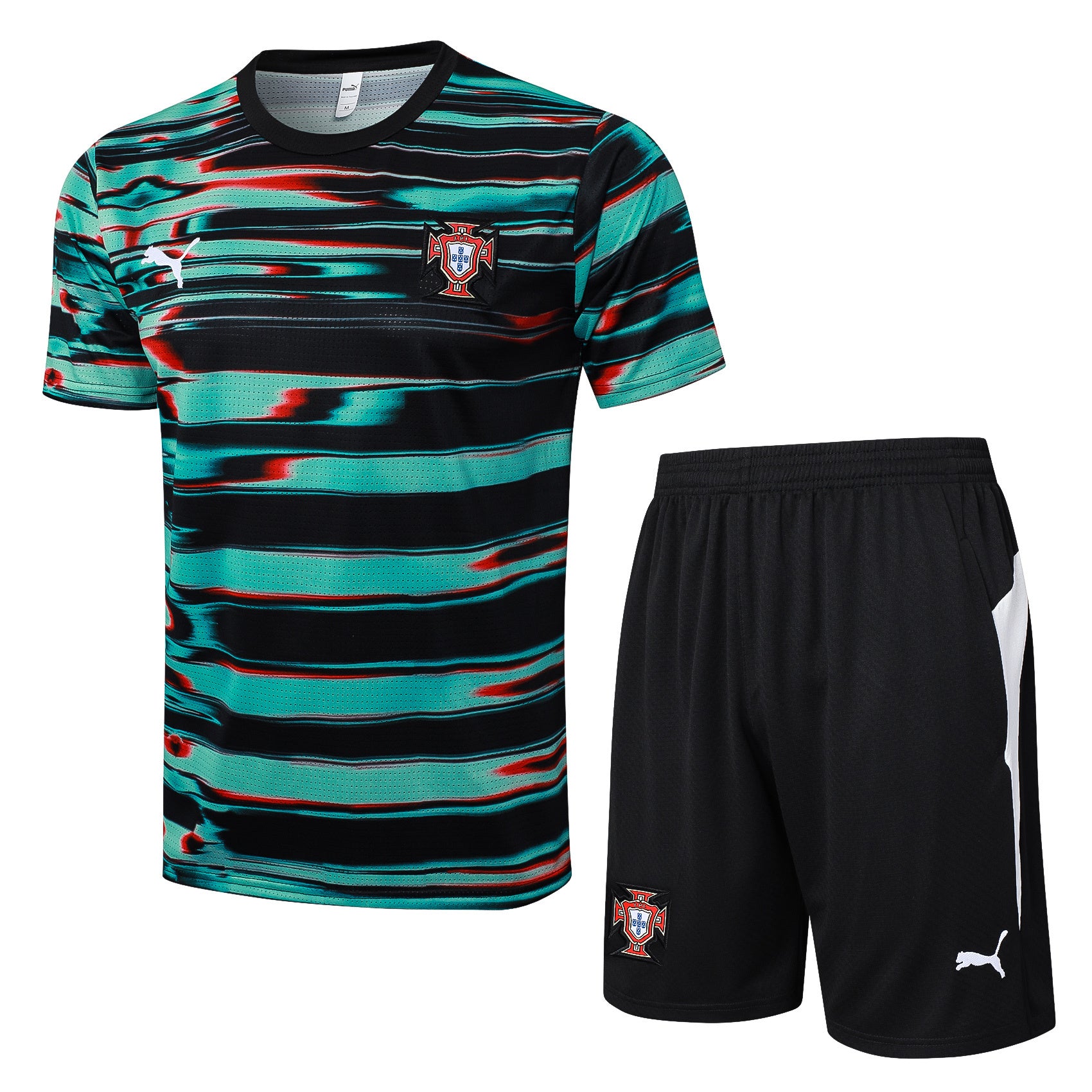 Kit Pre-Treino Seleção Portugal Conjunto Adulto/Infantil (Versão Torcedor)