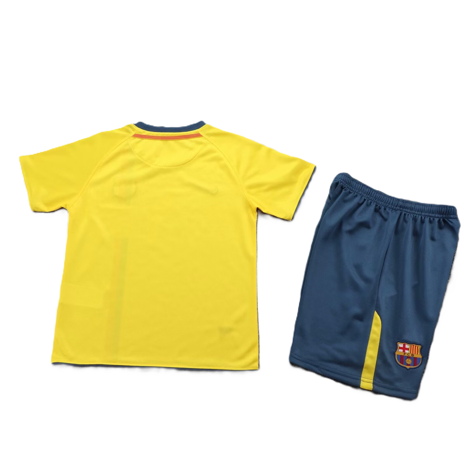 Kit Barcelona Away Conjunto Infantil 08/09 (Versão Retrô)