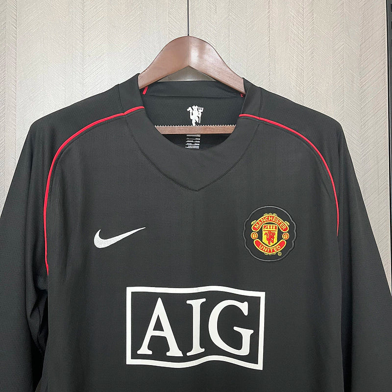 Camisa Manchester United Away 07/08 (Versão Manga Longa Retrô)