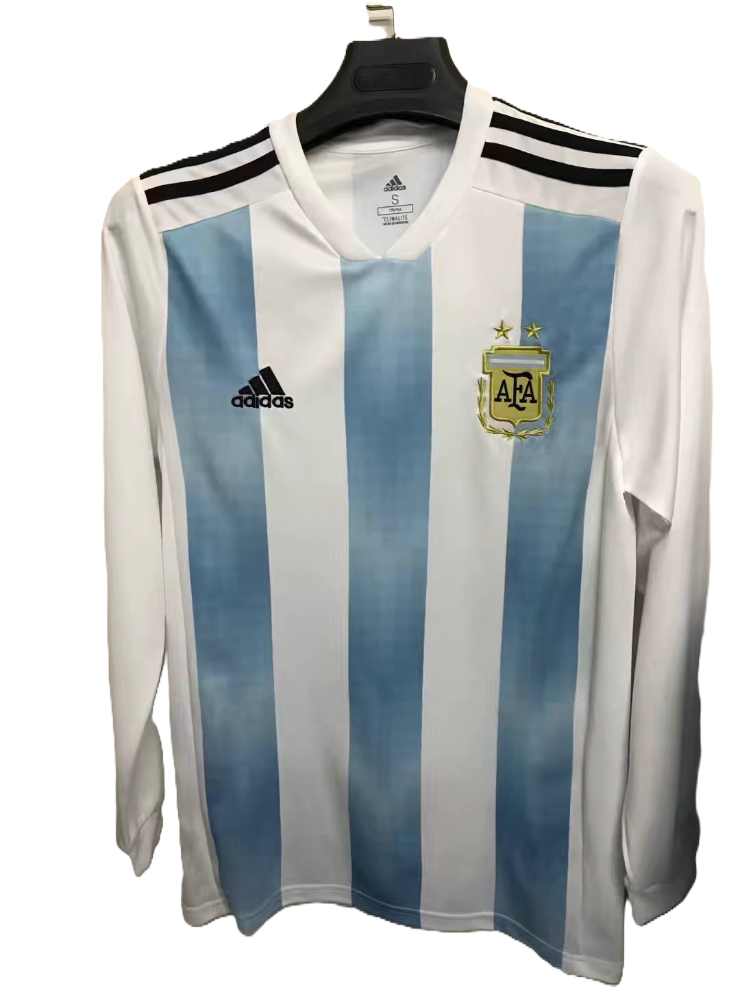 Camisa Seleção Argentina Home 2018 (Versão Manga Longa Retrô)