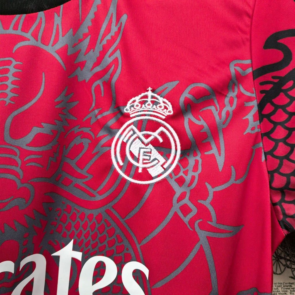 Camisa Real Madrid "Red Dragon" 24/25 (Versão Torcedor) | EDIÇÃO ESPECIAL