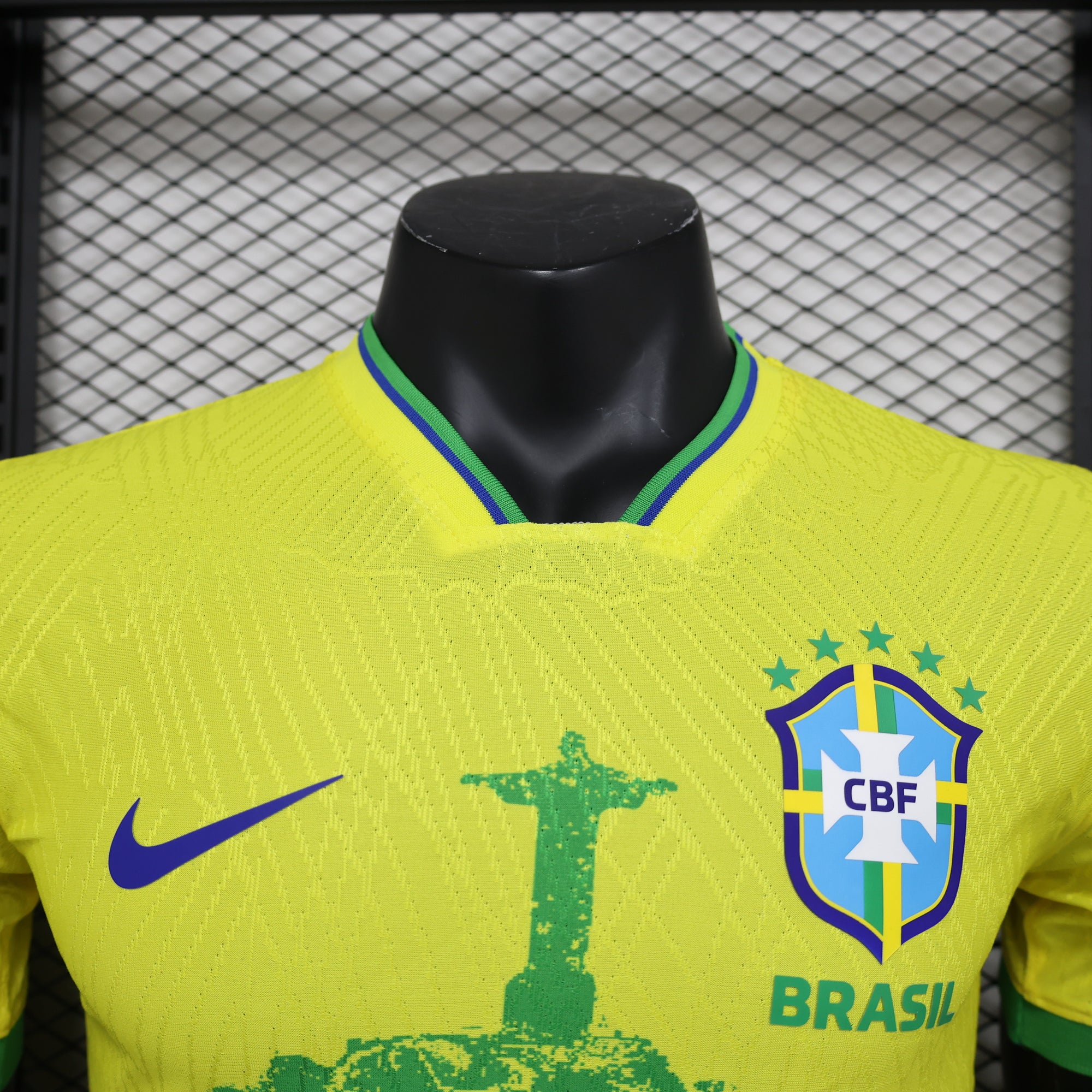 Camisa Seleção do Brasil Verde-Amarelo "CRISTO" 23/24 (Versão Jogador) | EDIÇÃO ESPECIAL