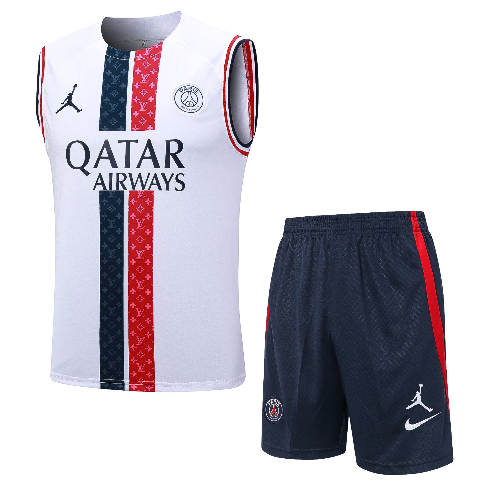 Kit Pre-Treino Paris Saint-Germain F.C. Conjunto Adulto/Infantil (Versão Torcedor)