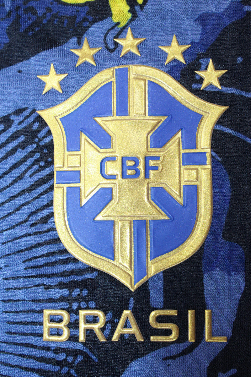 Camisa Seleção Brasileira "Cristo Azul" (Versão Manga Longa Jogador) | EDIÇÃO ESPECIAL
