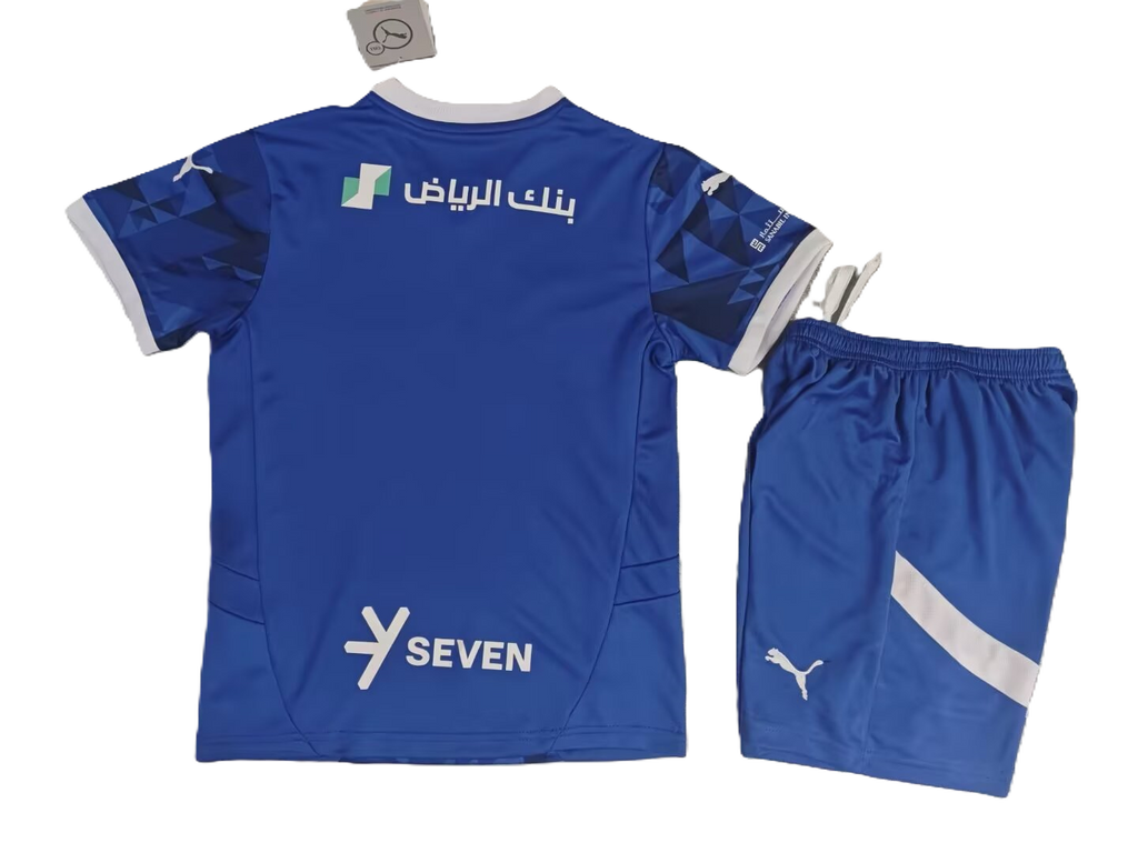 Kit Al Hilal Home 24/25 Conjunto Infantil (Versão Torcedor)