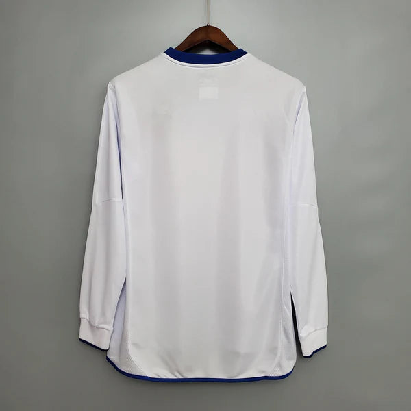 Camisa Chelsea F.C. Away 03/05 (Versão Torcedor Manga Longa Retro)
