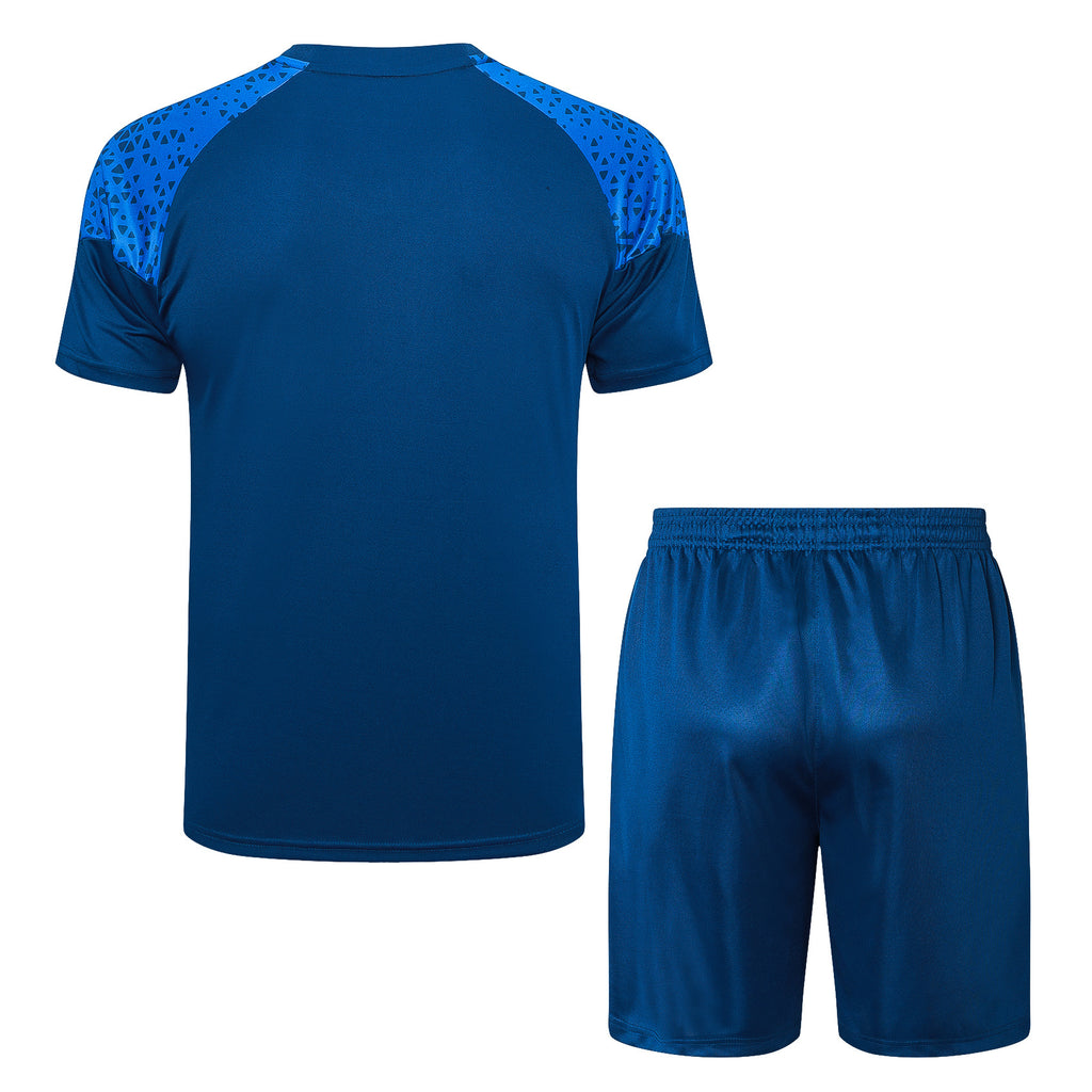 Kit Pre-Treino Olympique de Marseille Conjunto Adulto/Infantil (Versão Torcedor)