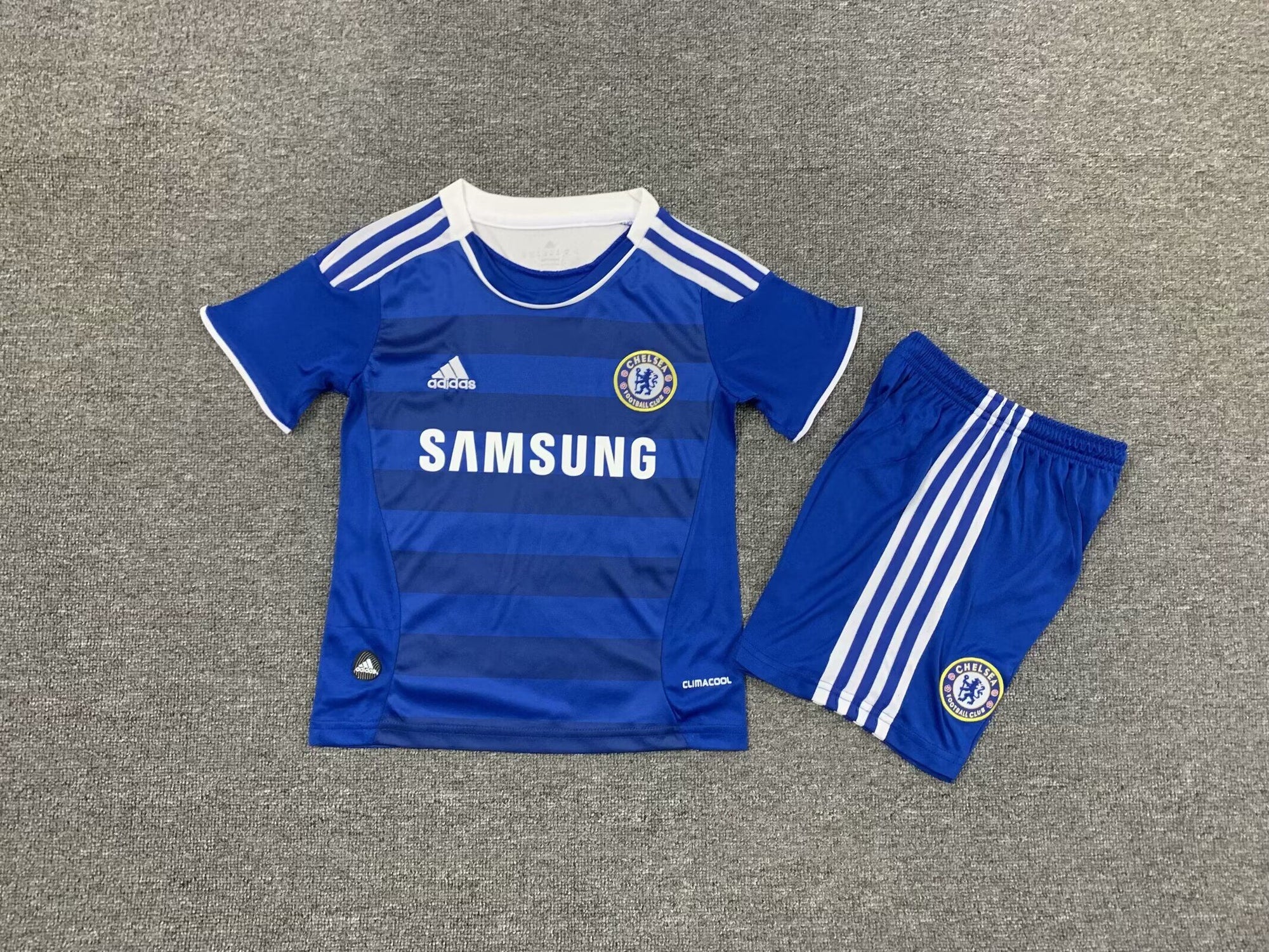 Kit Chelsea F.C. Home 11/12 Conjunto Infantil (Versão Torcedor Retro)