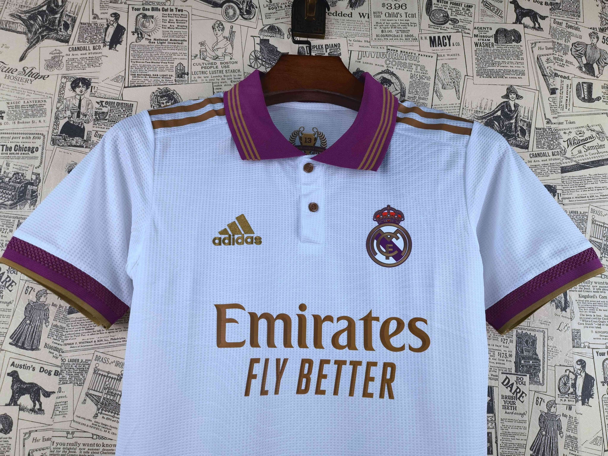 Camisa Real Madrid "Purple-Gold" 21/22 (Versão Jogador) | EDIÇÃO ESPECIAL
