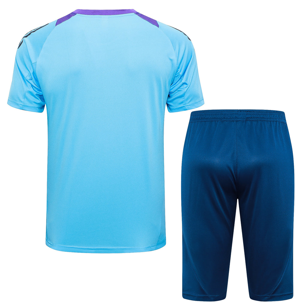 Kit Pre-Treino Seleção Argentina Conjunto Adulto/Infantil (Versão Torcedor)