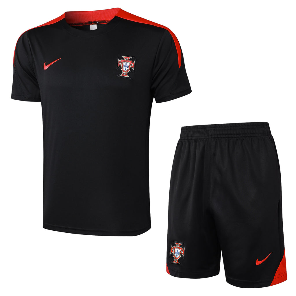 Kit Pre-Treino Seleção Portugal Conjunto Adulto/Infantil (Versão Torcedor)