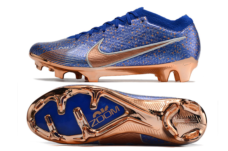 Chuteira de Campo Nike AIR Zoom Mercurial Vapor 15 Elite Blue and Bronze Nugget | Football Boots