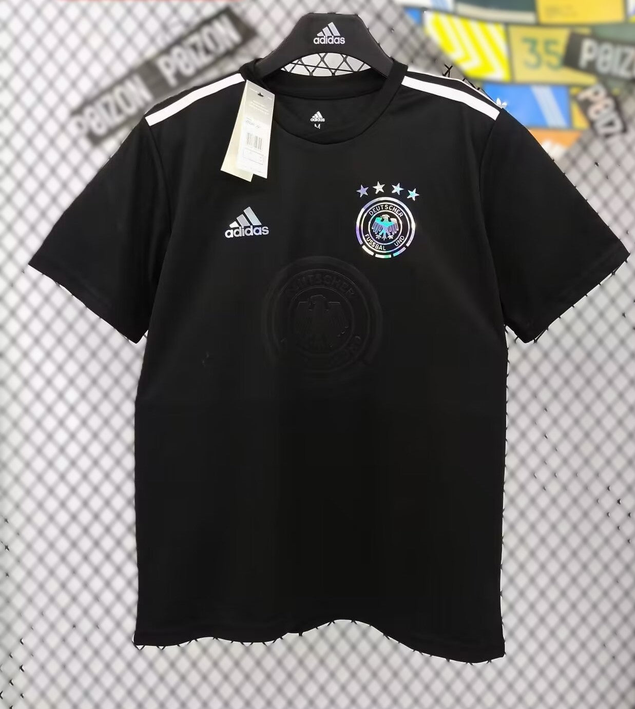 Camisa Seleção da Alemanha "Black/Bling Logo" (Versão Torcedor) | EDIÇÃO ESPECIAL