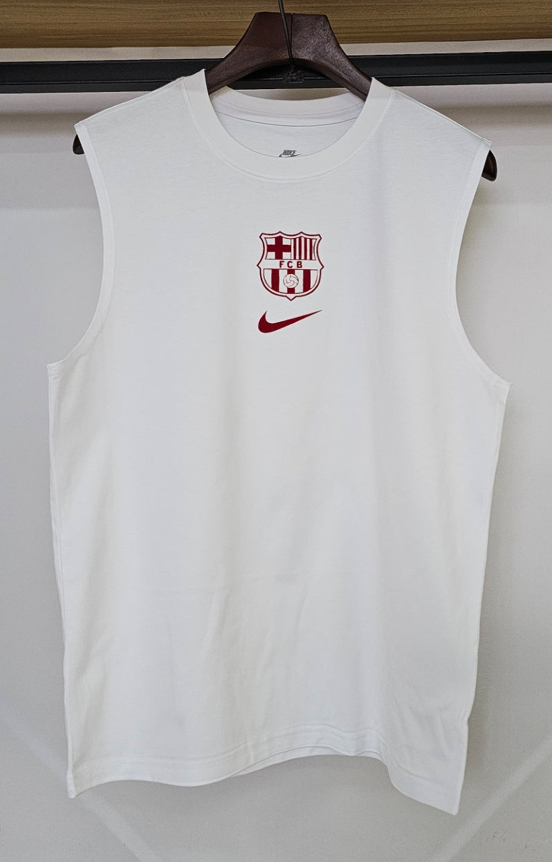 Camisa Regata Casual FC Barcelona "Red Logo" | Moda Esportiva