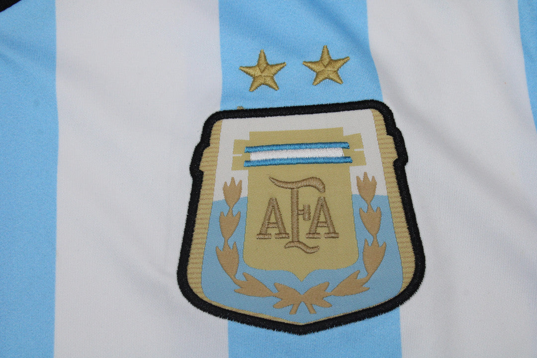 Camisa Seleção Argentina Home 2014 (Versão Manga Longa Retrô)