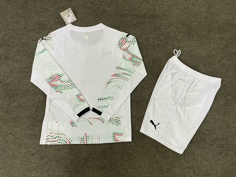 Kit Seleção Portuguesa Away 25/26 Conjunto Infantil (Versão Manga Longa Torcedor)