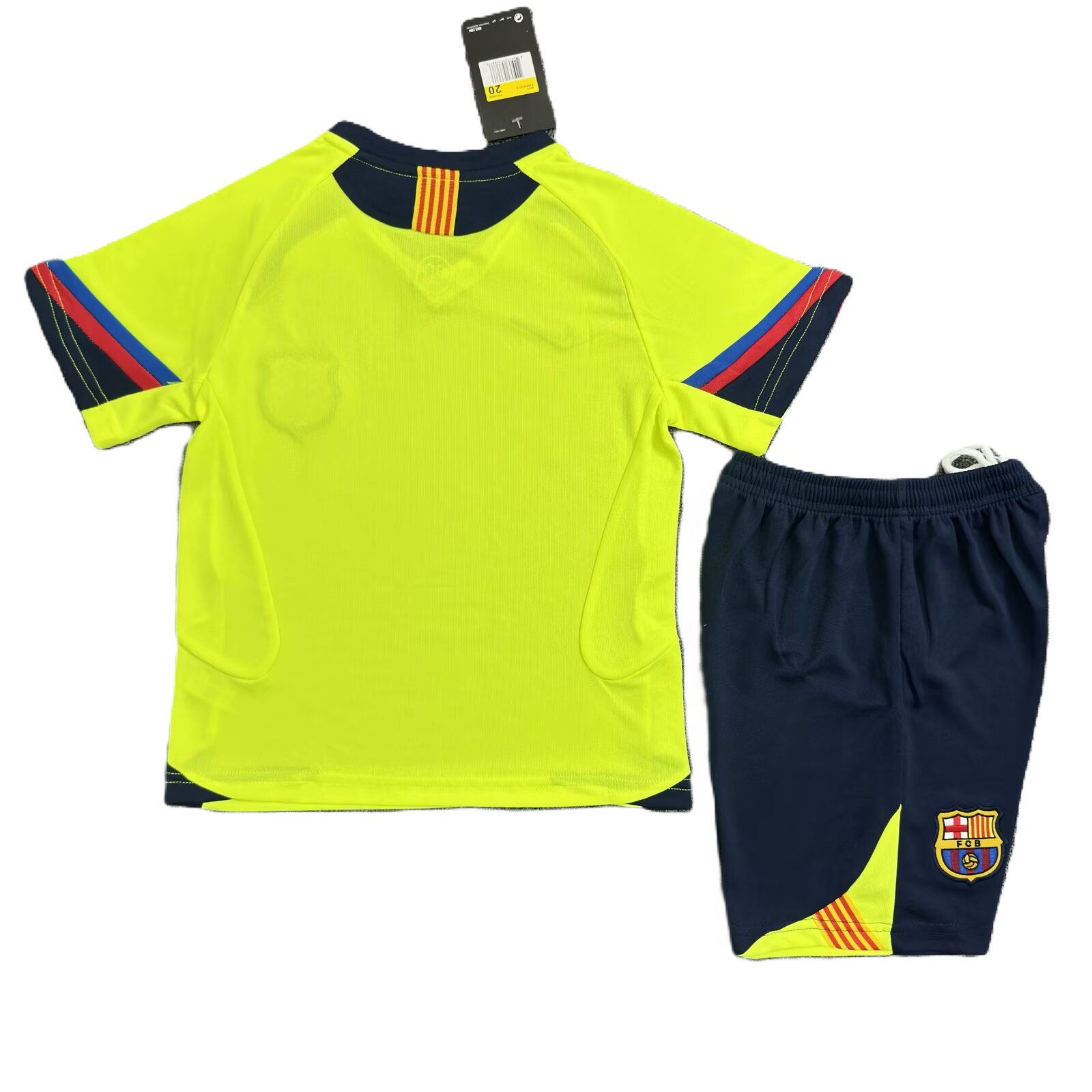 Kit Barcelona Away Conjunto Infantil 05/06 (Versão Retrô)