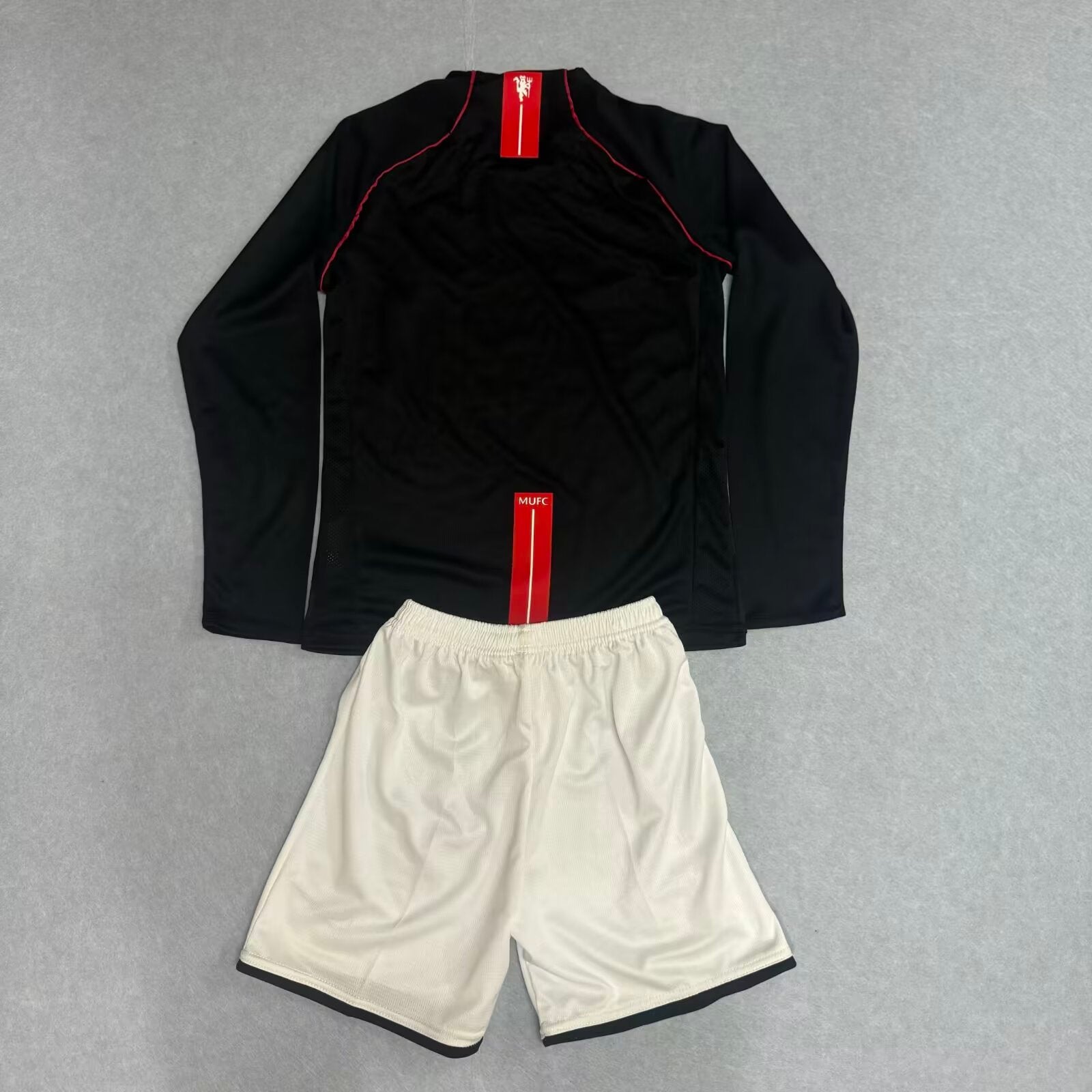Camisa Manchester United Home 08/09 Conjunto Infantil (Versão Curta/Manga Longa Retrô)