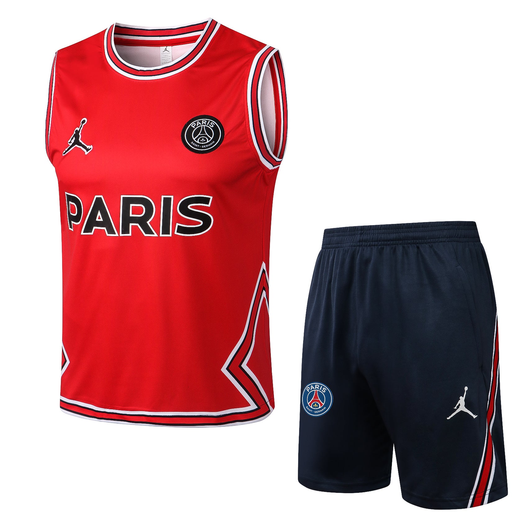Kit Pre-Treino Paris Saint-Germain F.C. Conjunto Adulto/Infantil (Versão Torcedor)