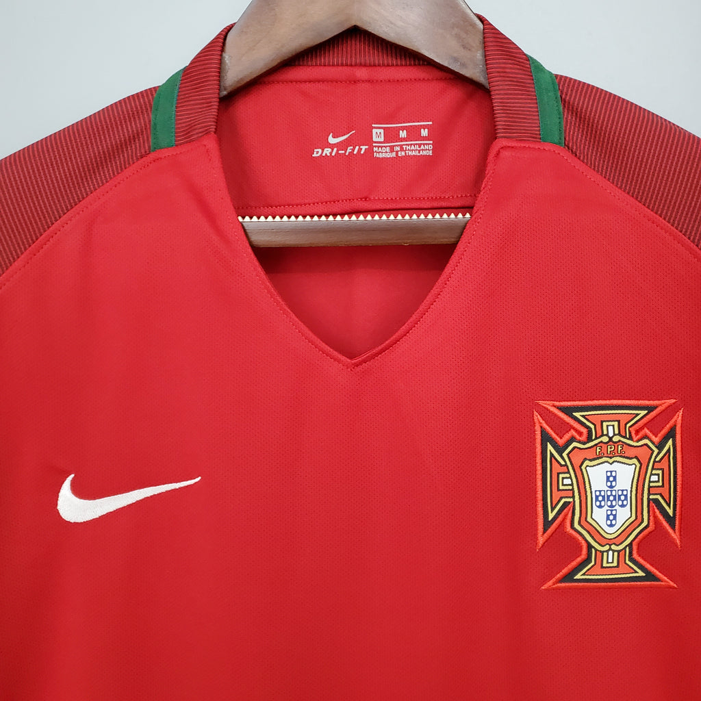Portuguese National Team Home Kit 2016 Children's Set (Retro Short Version) 