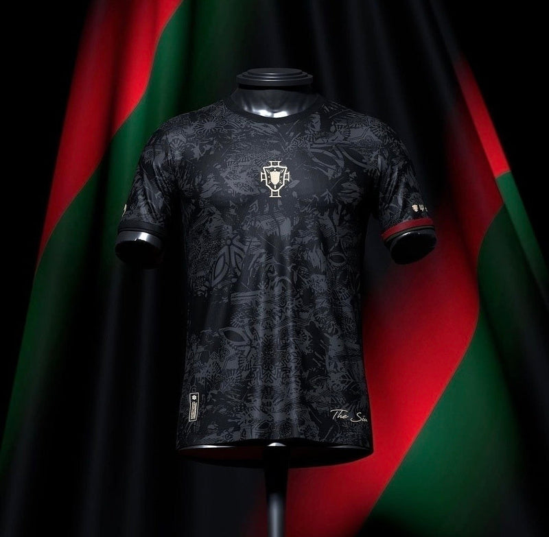 Camisa The Siu Cristiano Ronaldo 7 Preta commafootball - 24/25