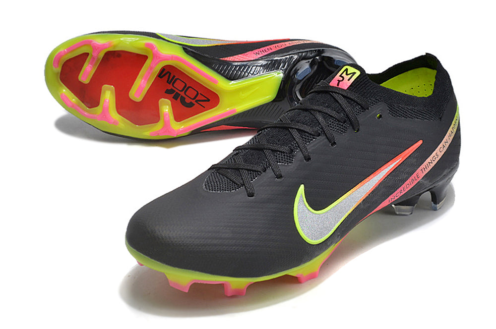 Chuteira de Campo Nike Air Zoom Mercurial Vapor 15 Elite FG Black Emotions| Football Boots