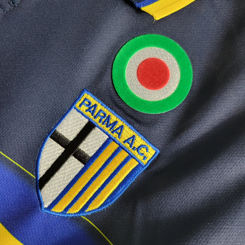 Camisa Parma Away 99/00 Retrô - Azul e Amarela