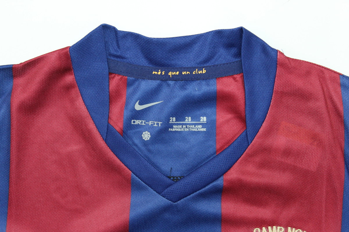 Kit Barcelona Home Conjunto Infantil 07/08 (Versão Retrô)