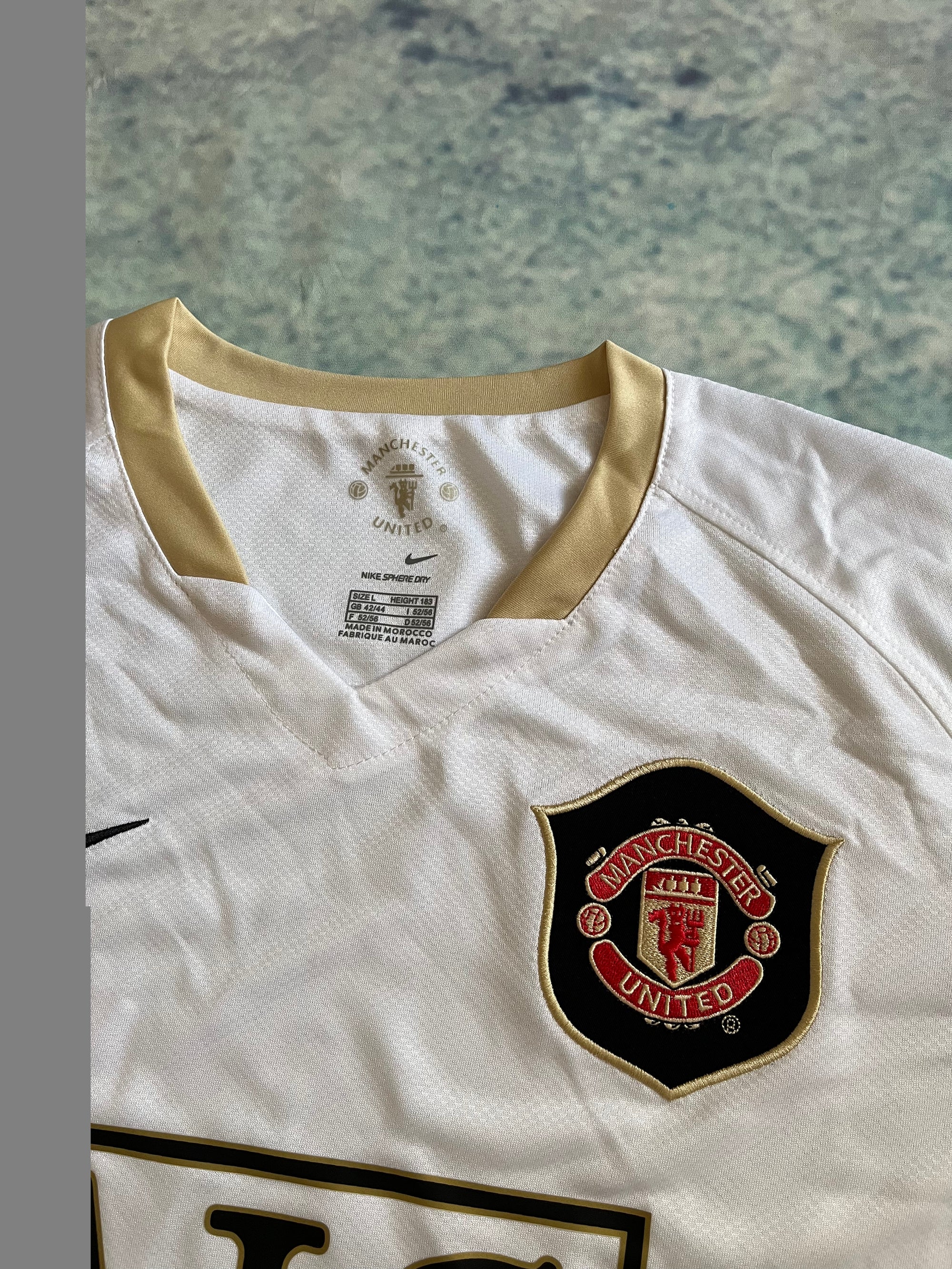 Camisa Manchester United Away 06/07 (Versão Manga Longa Retrô)
