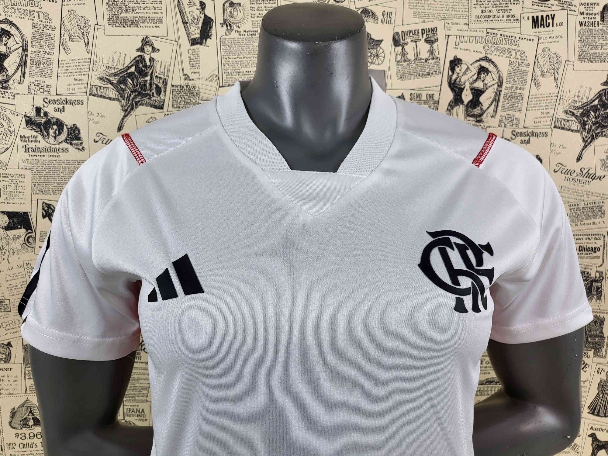 Camisa Feminina Flamengo Branco 23/24 (Versão Torcedor) | EDIÇÃO ESPECIAL