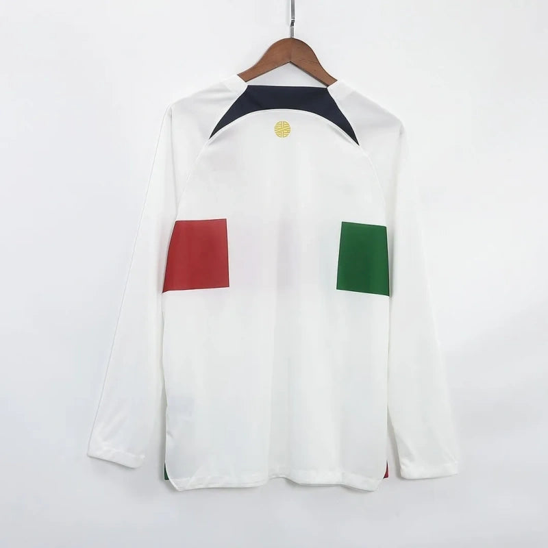 Camisa Seleção Portuguesa Away 2022 (Versão Manga Longa Torcedor Retrô)