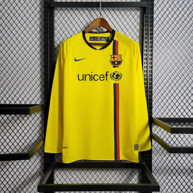 Camisa Barcelona Away 08/09 (Versão Manga Longa Retrô)