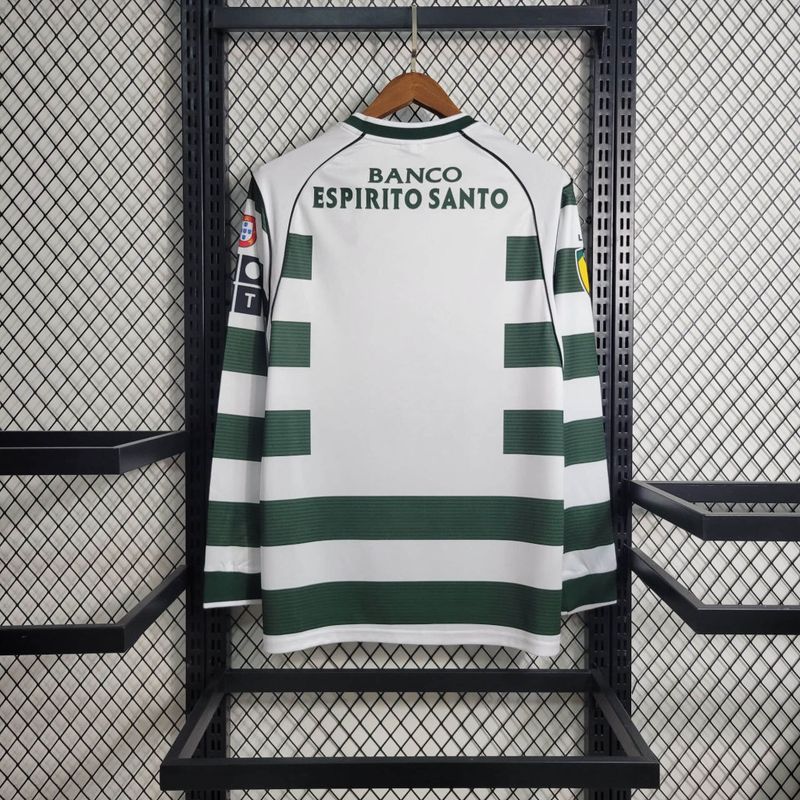 Camisa Sporting CP Home 02/03 (Versão Manga Longa Retrô)