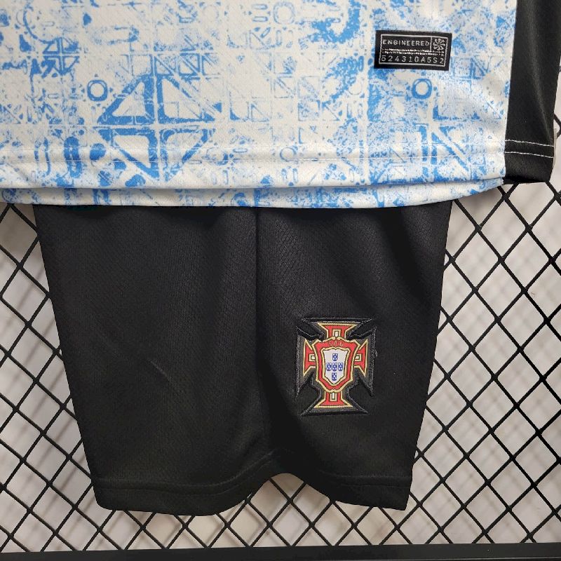 Kit Seleção Portuguesa Away 2024 Conjunto Infantil (Versão Torcedor)
