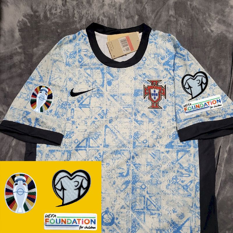 Kit Seleção Portuguesa Away 2024 Conjunto Infantil (Versão Torcedor)
