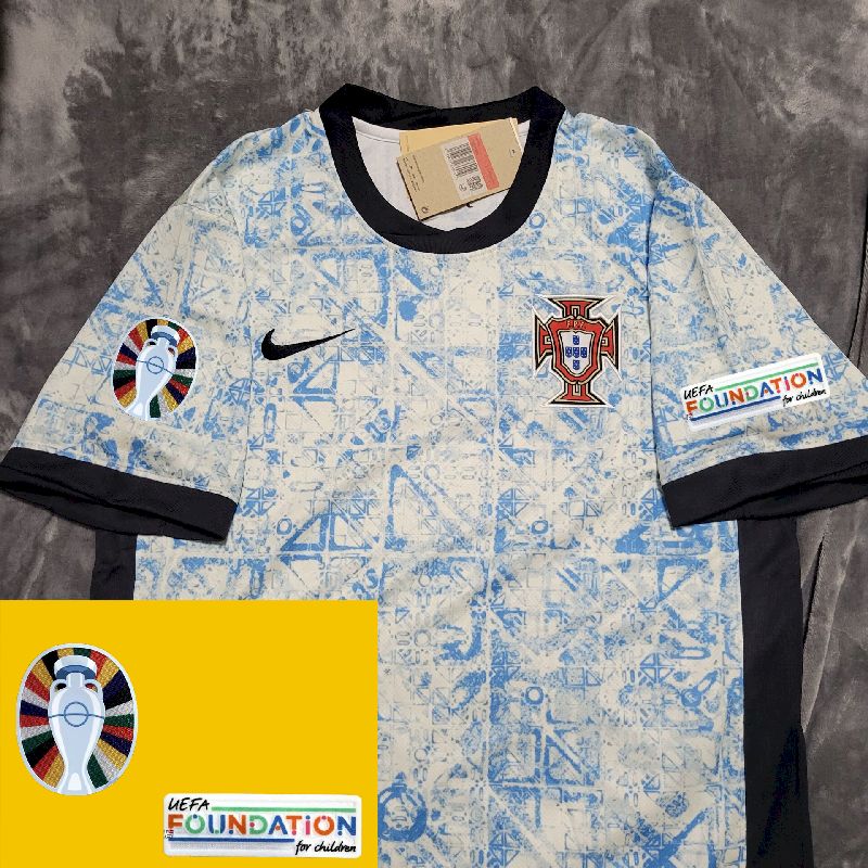 Kit Seleção Portuguesa Away 2024 Conjunto Infantil (Versão Torcedor)
