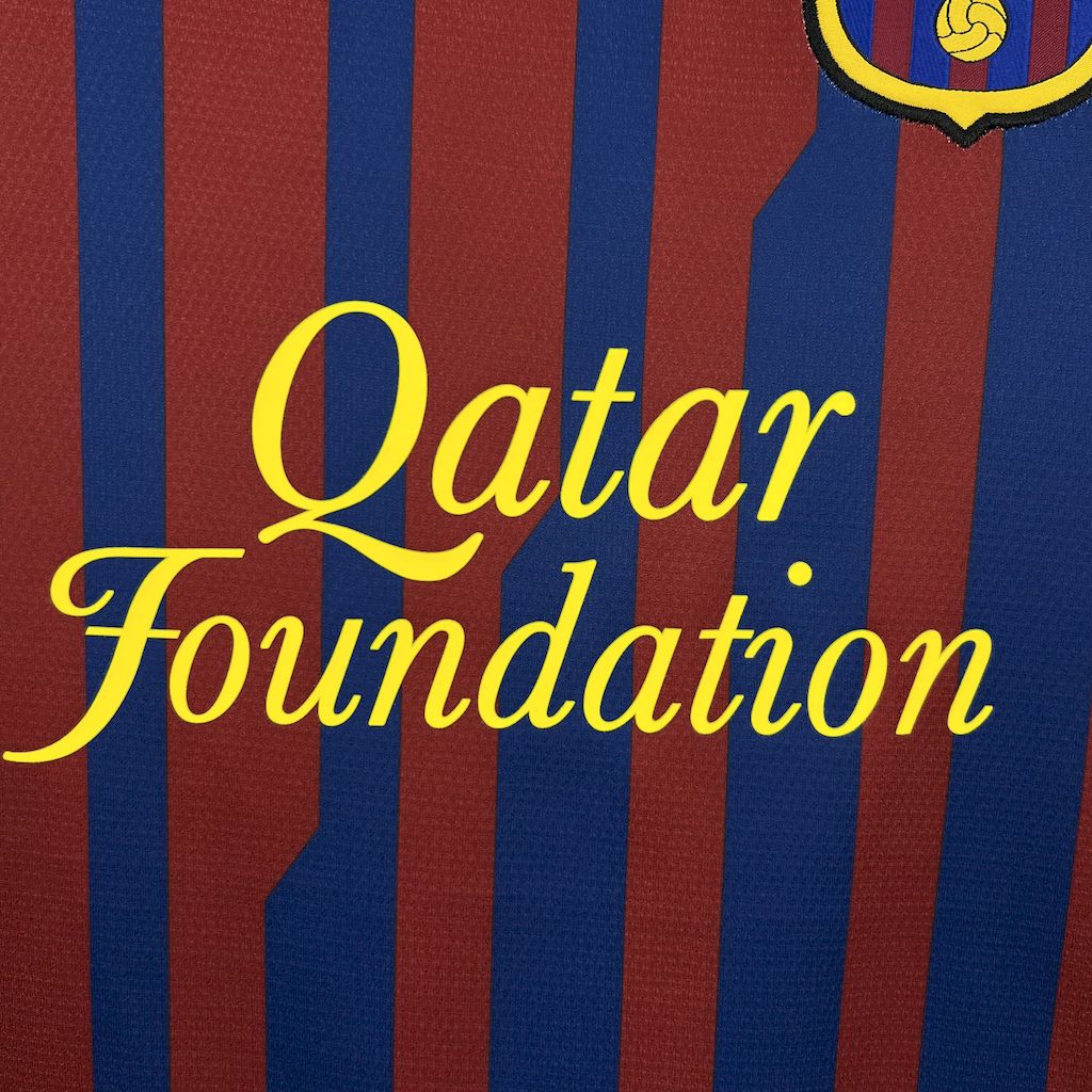 Kit Barcelona Home Conjunto Infantil 11/12 (Versão Retrô)