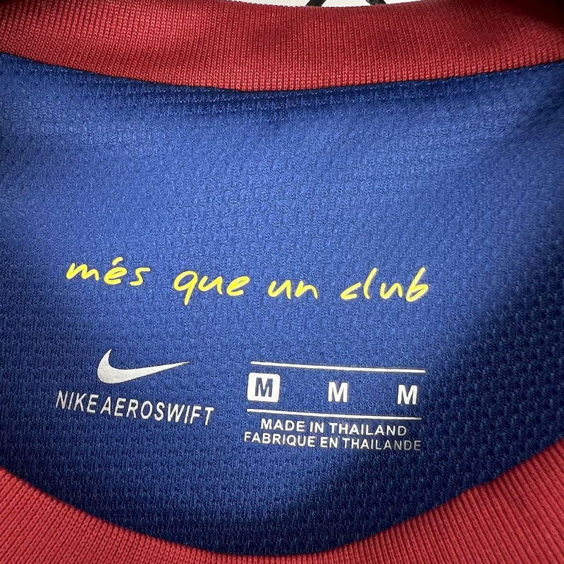Kit Barcelona Home Conjunto Infantil 11/12 (Versão Retrô)