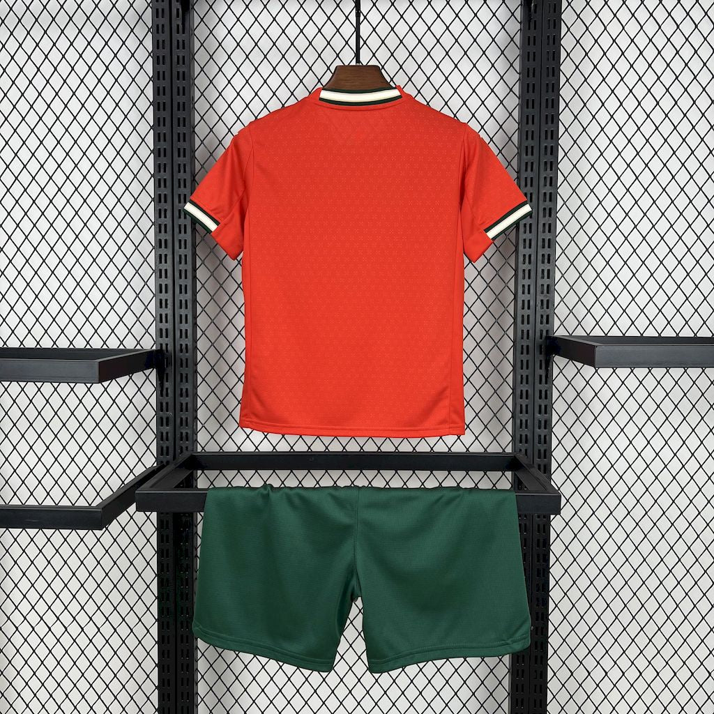 Kit Seleção Portuguesa Home 25/26 Conjunto Infantil (Versão Torcedor)
