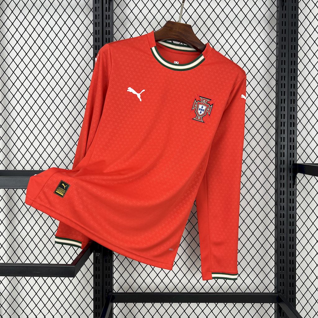 Camisa Seleção Portuguesa Home 25/26 (Versão Manga Longa Torcedor)