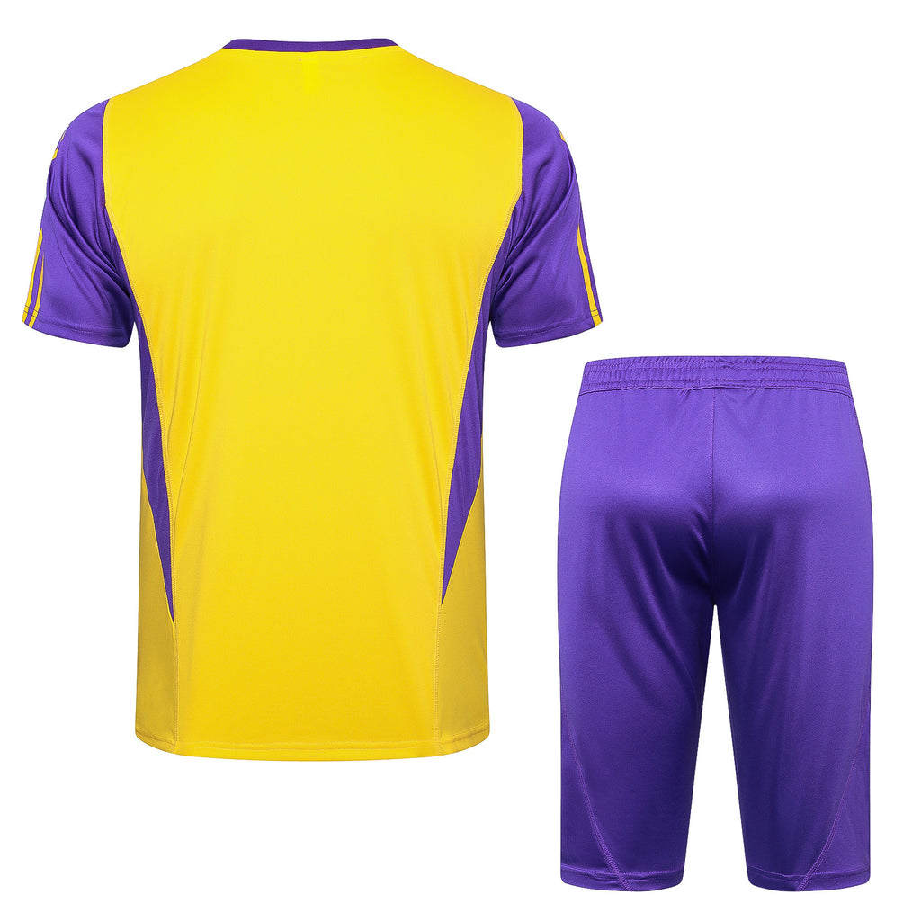 Kit Pre-Treino Real Madrid CF Conjunto Adulto/Infantil (Versão Torcedor)